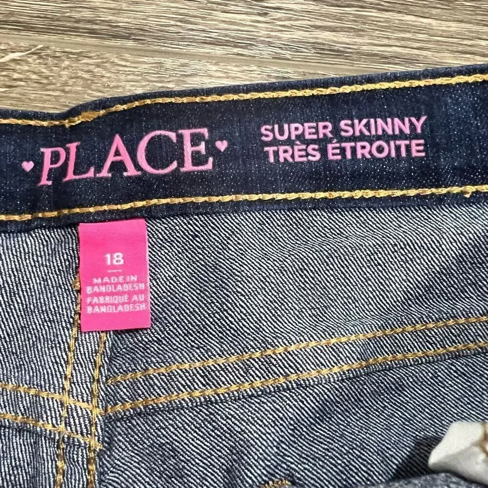 NEW The Children's Place Size 10 Super Skinny Blue Denim Jeans